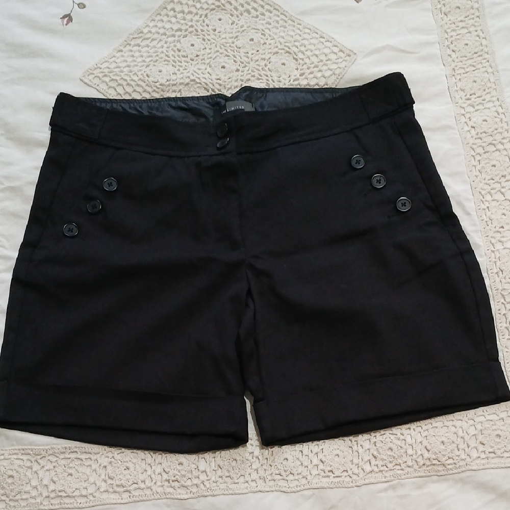The Limited Black Women's Buttoned Shorts